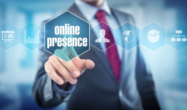 Person exploring their online presence